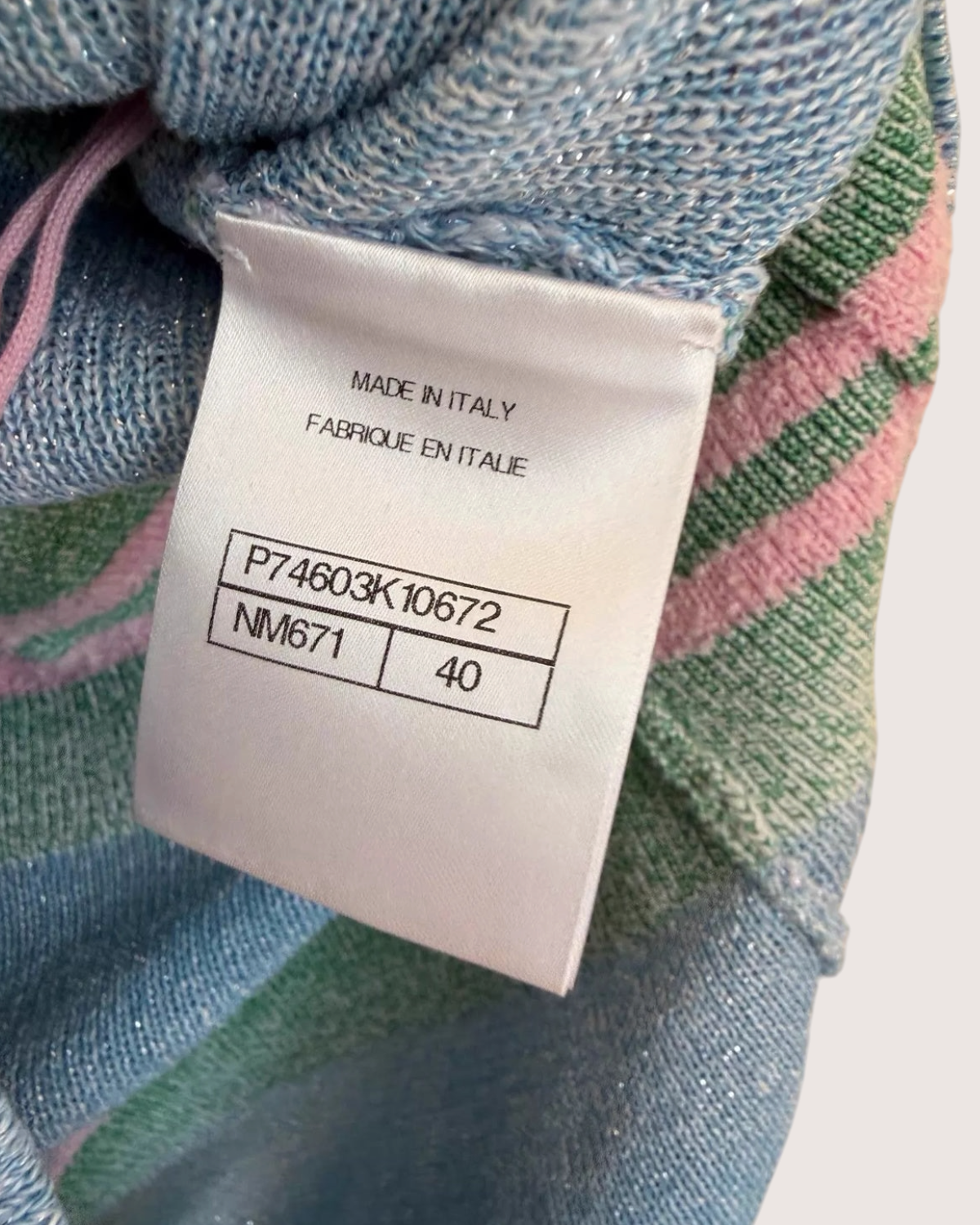 Chanel 23P Striped Polo Mini Dress
