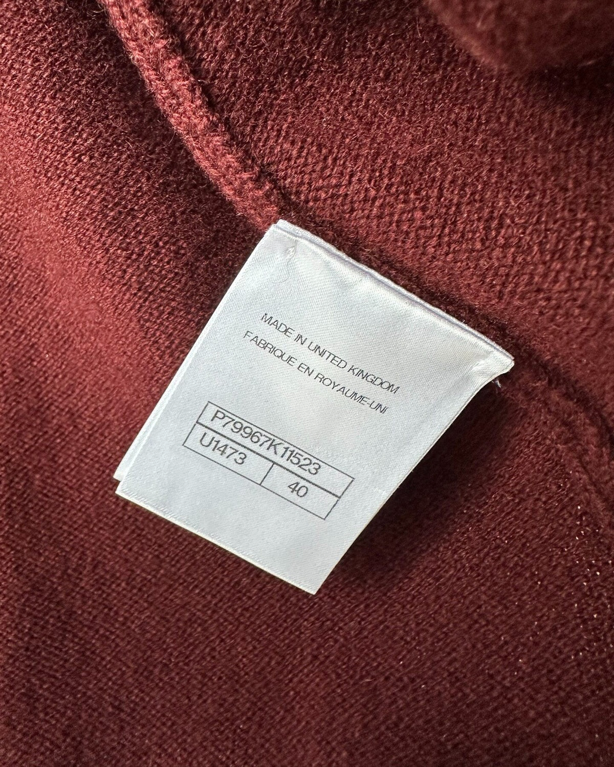 Chanel 25A Cashmere Cardigan