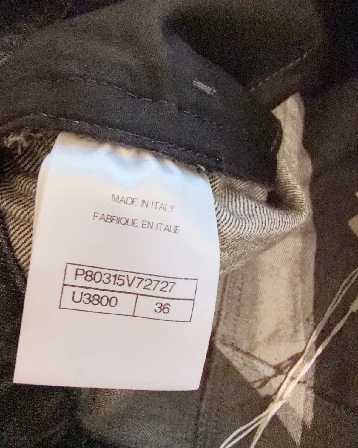 Chanel 25B Printed Denim Shorts Grey, Multicolor FR 36