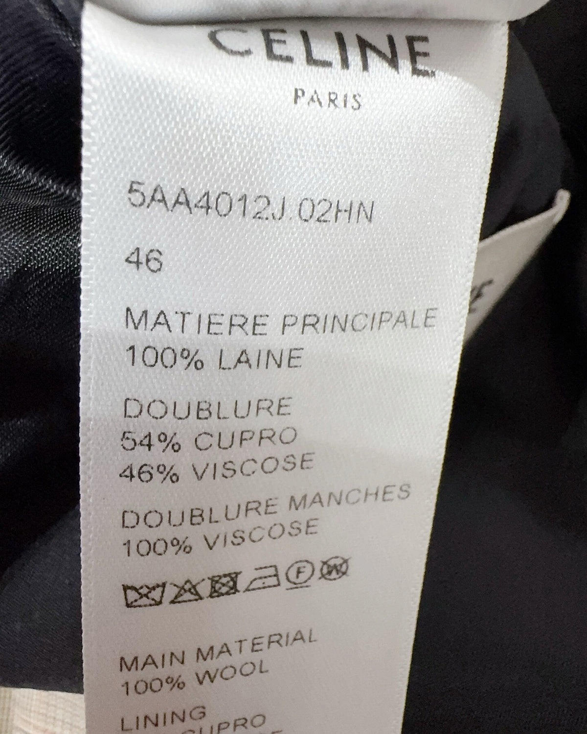 Celine Glen-Check Wool Jacket Beige/Ecru, Grey, Multicolor