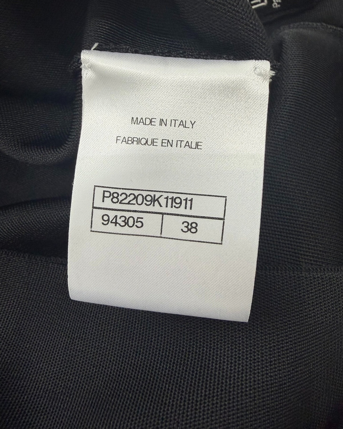 Chanel 26S Silk Cardigan Black FR 38