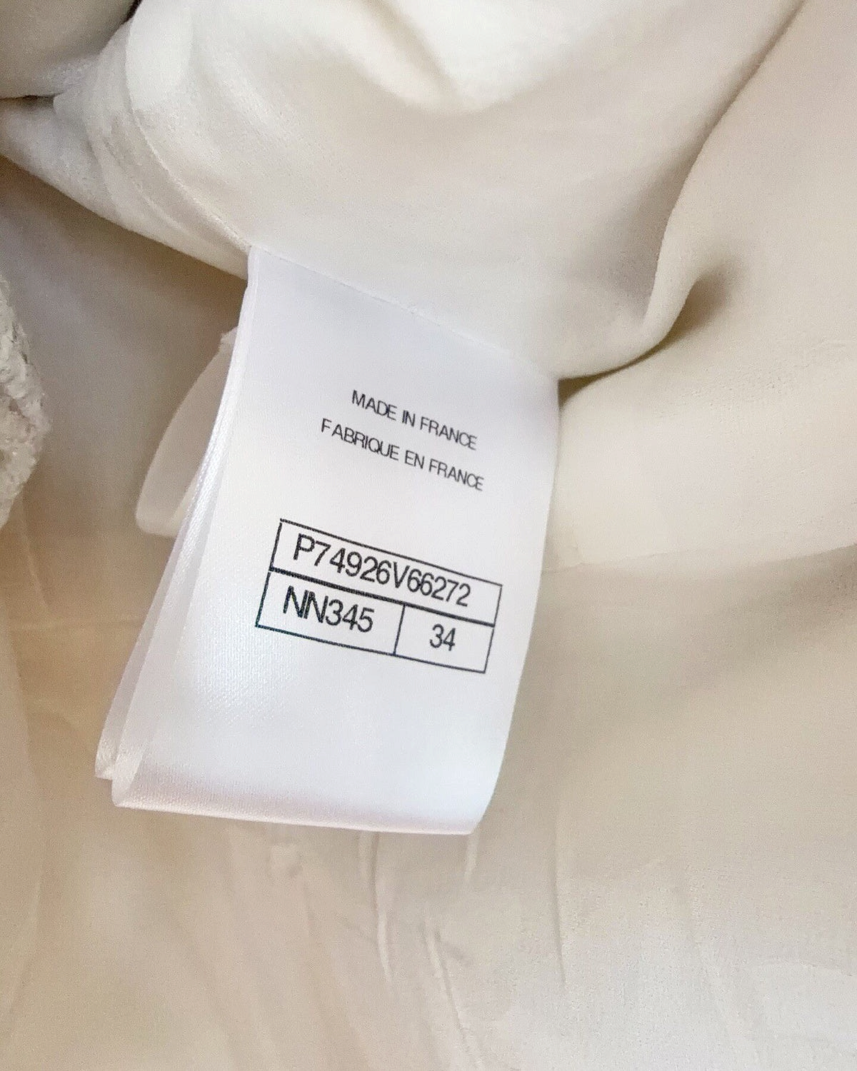 Chanel 23S Flared Tweed Jacket White, Silver FR 34