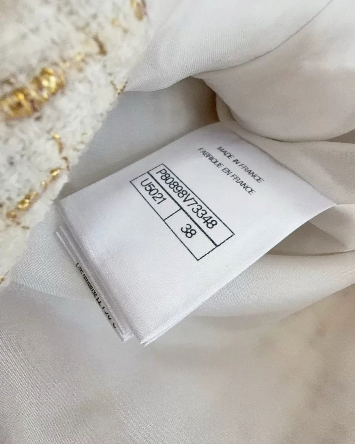 Chanel 26C Sequined Tweed Mini Skirt
