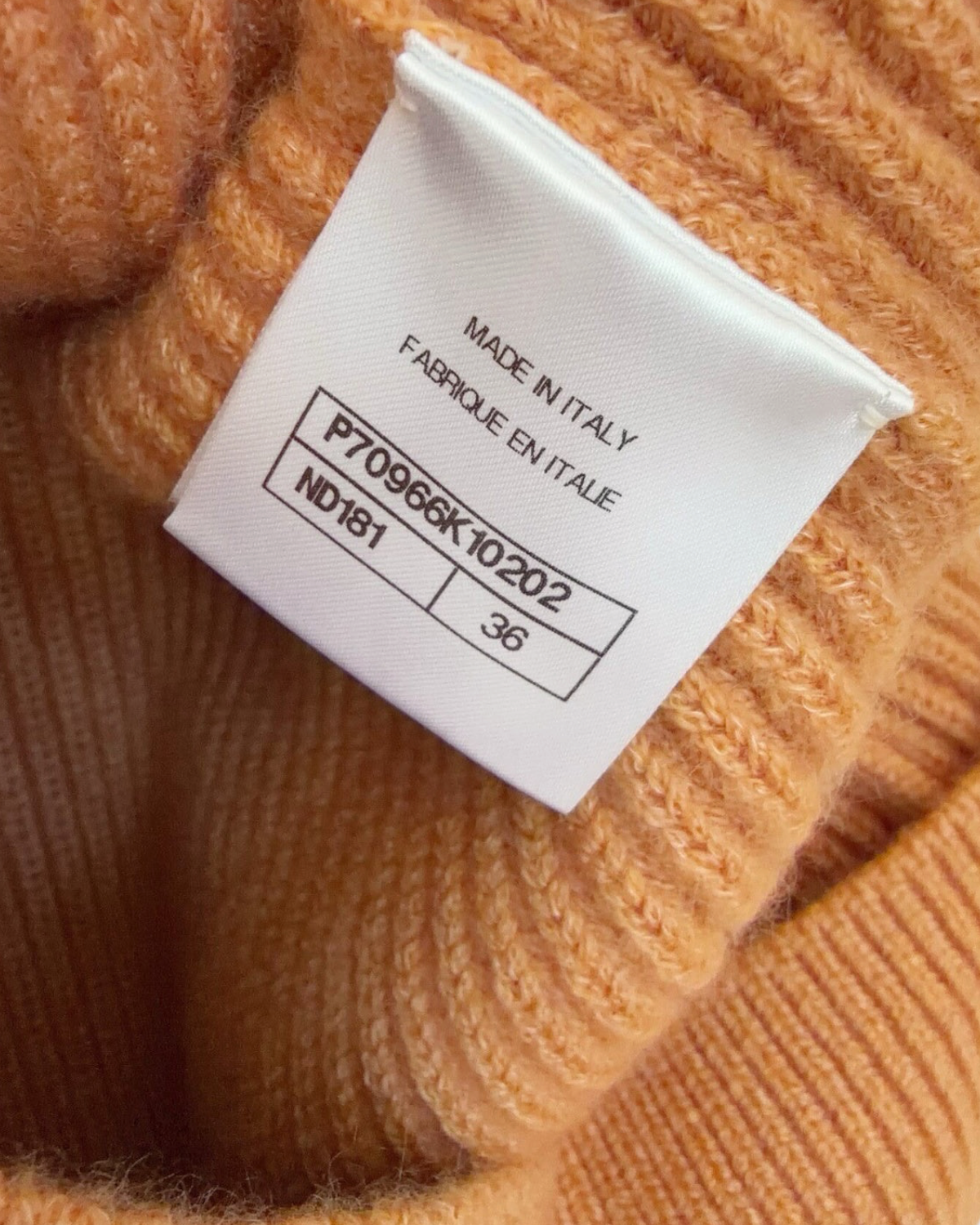 Chanel 21A Cashmere Floral-Textured Ribbed Cardigan Brown FR 36