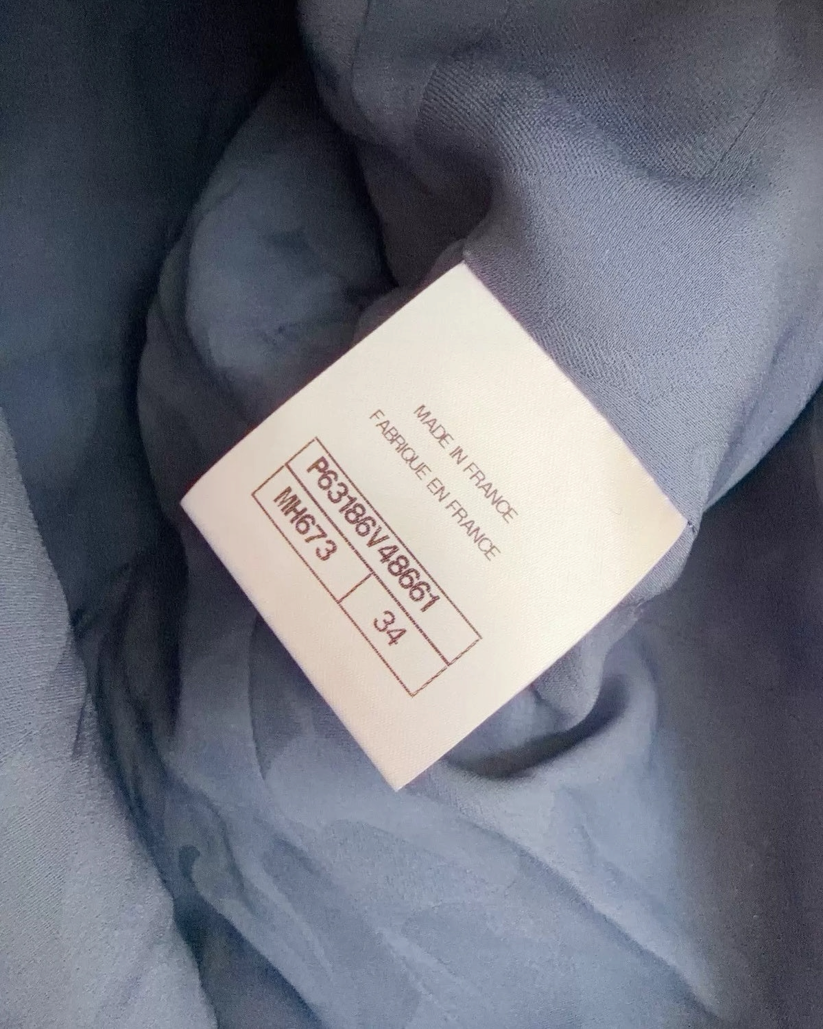 Chanel 20P Tweed Stand-Collar Jacket Blue, Black, Multicolor FR 34