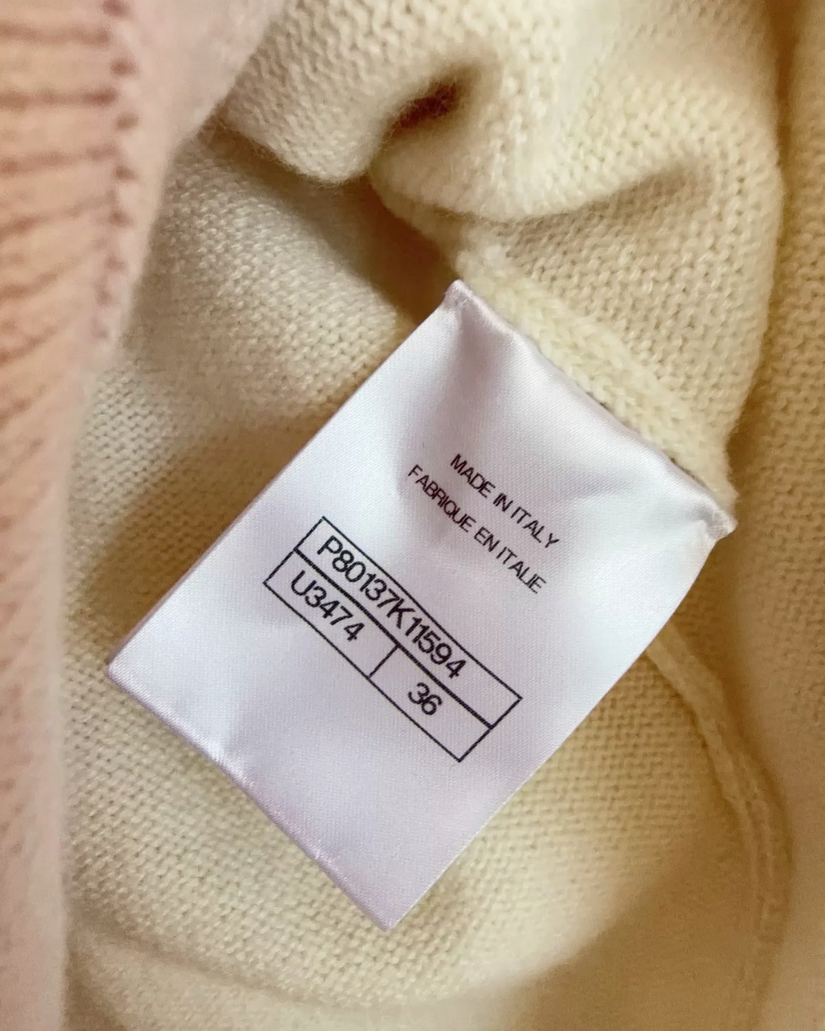 Chanel 25B Long-Sleeve Tie Jacket White FR 36