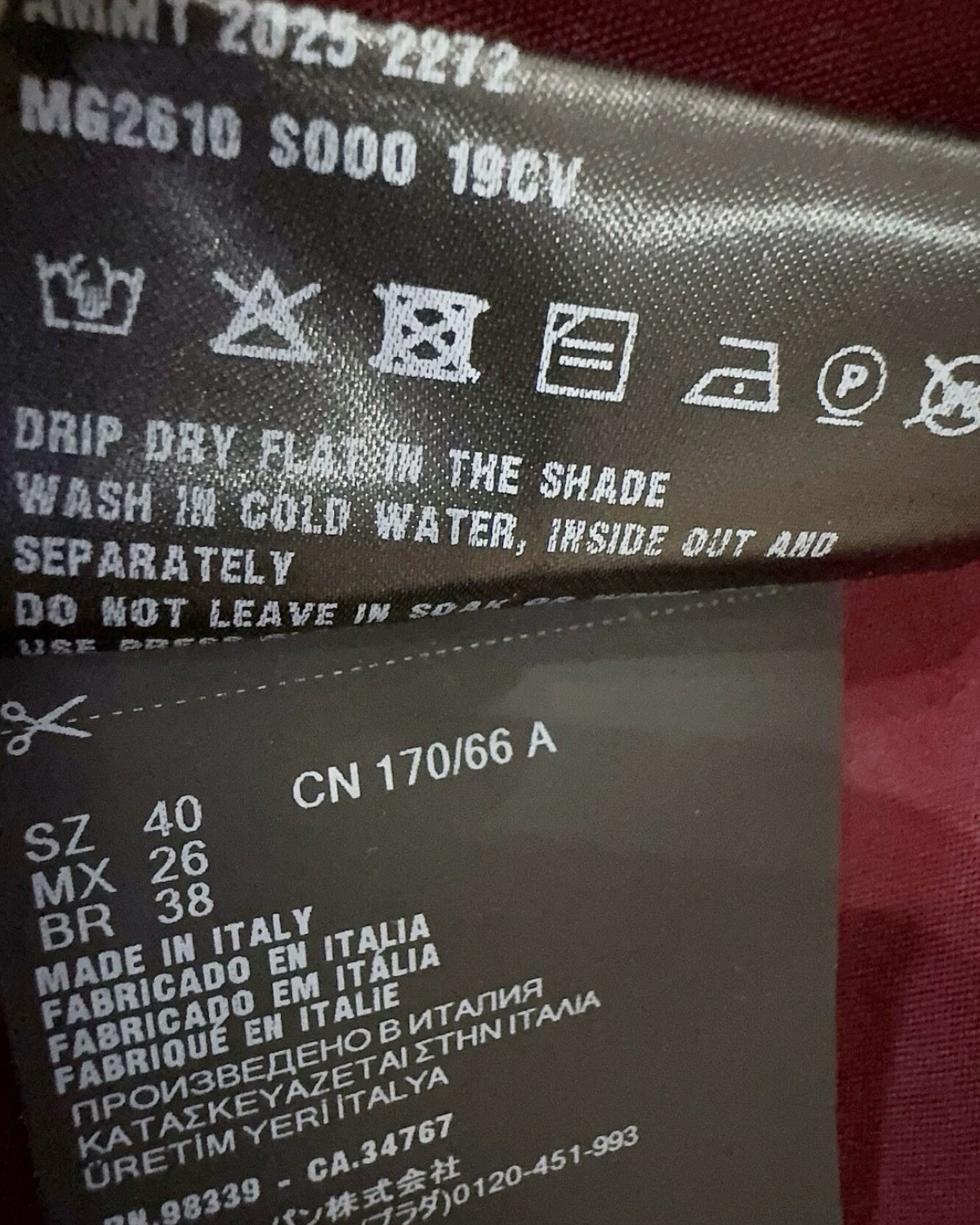 Miu Miu Cargo Mini Skirt Burgundy FR 36