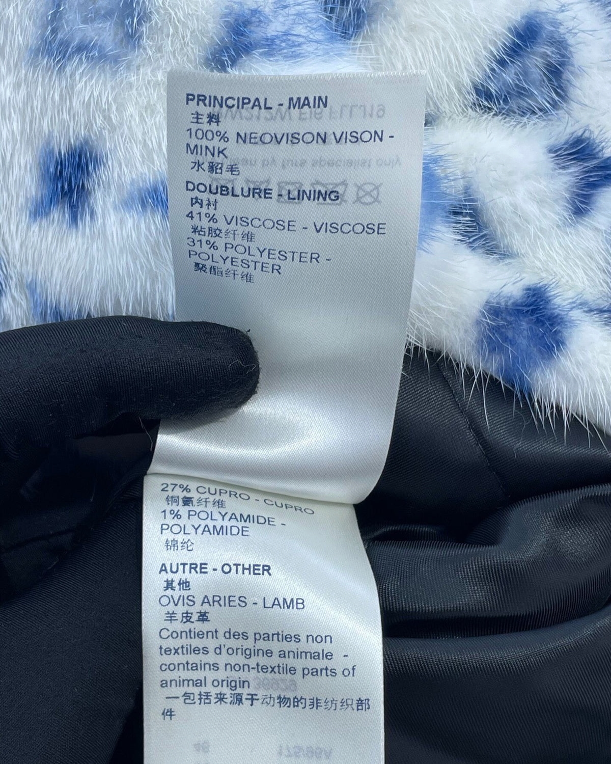 Louis Vuitton Monogram Jacket White, Blue FR 34