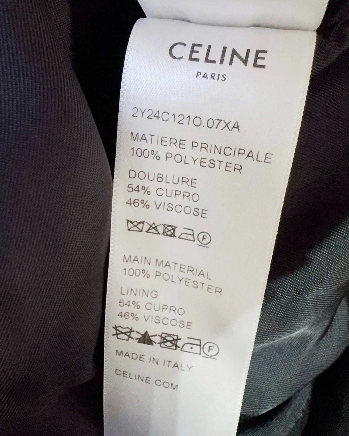 Celine Striped Zip-Up Jacket Navy, White FR 38