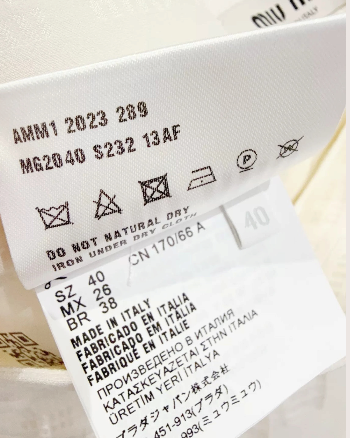 Miu Miu Logo Pleated Mini Skirt White FR 40