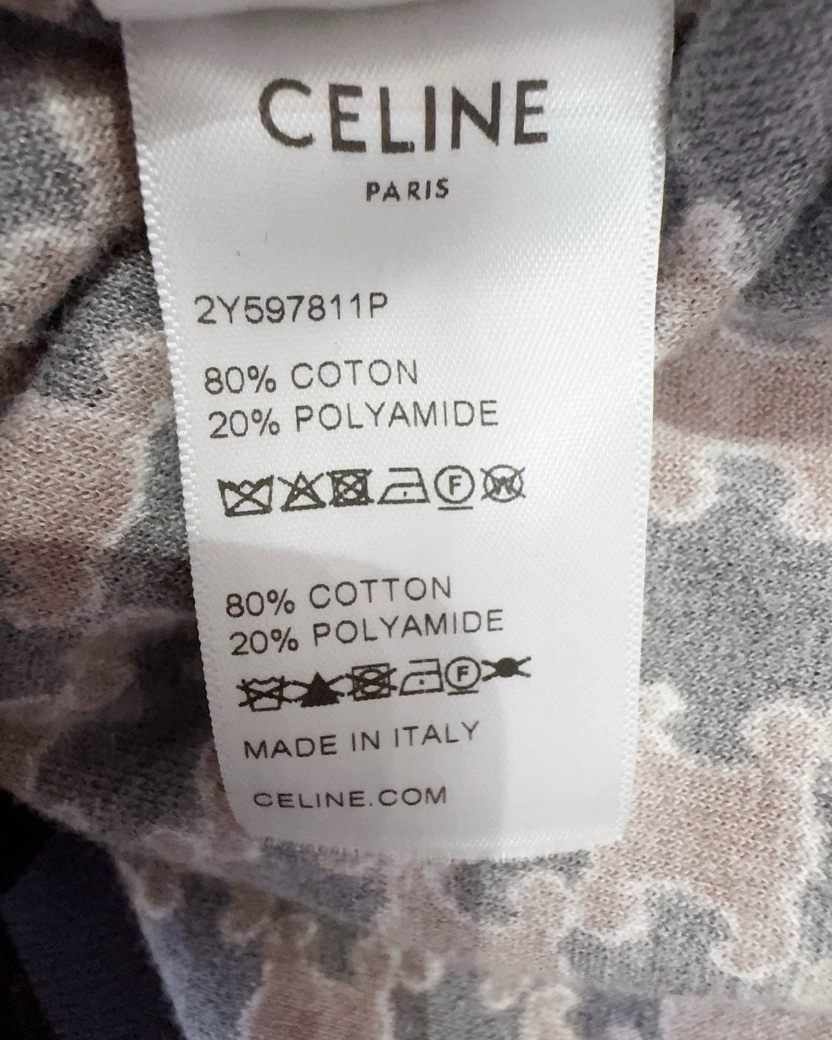 Celine Velvet Monogram Zip-Up Jacket Brown, Black FR 36