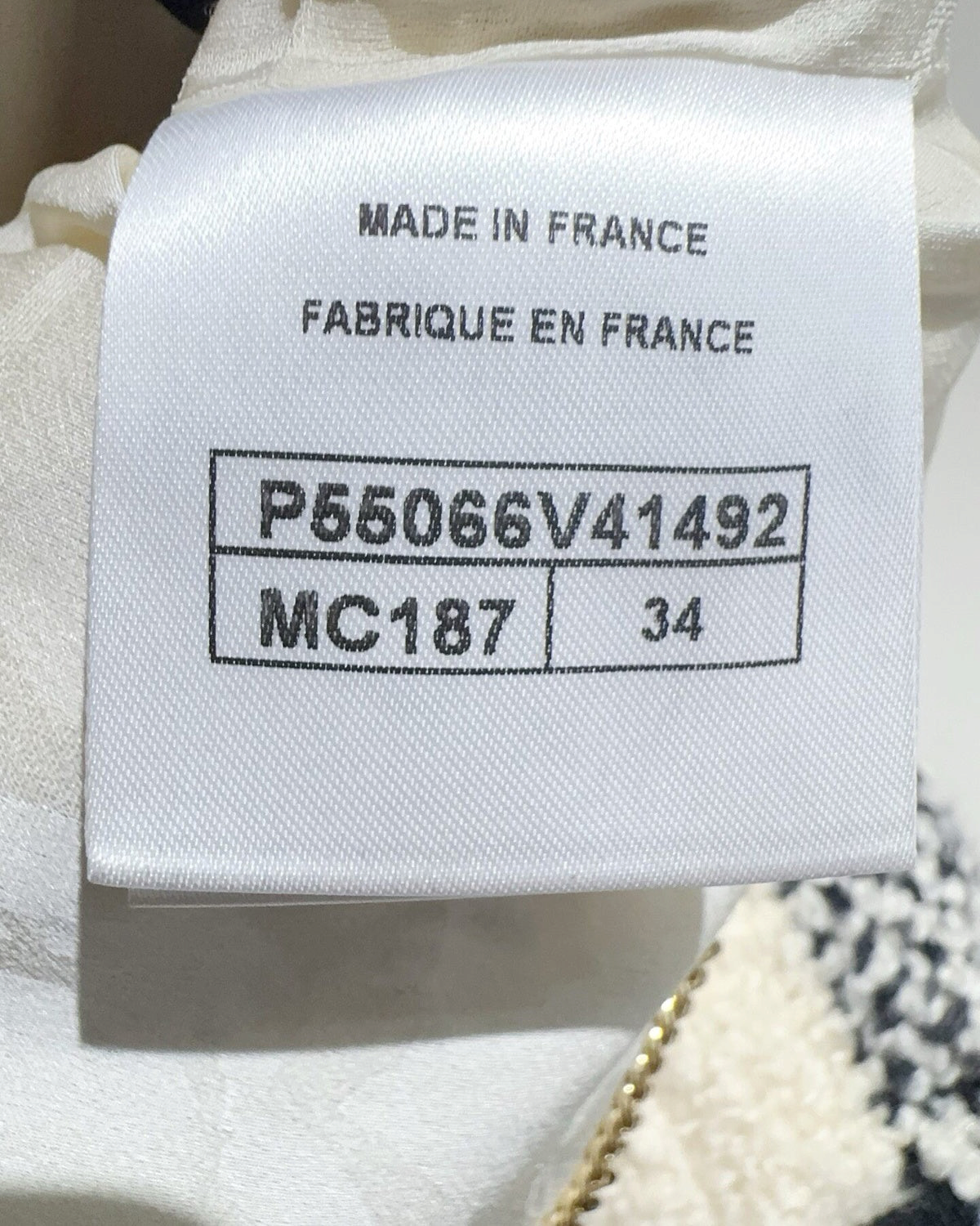 Chanel 16K Tweed Jacket Black, Beige/Ecru FR 34