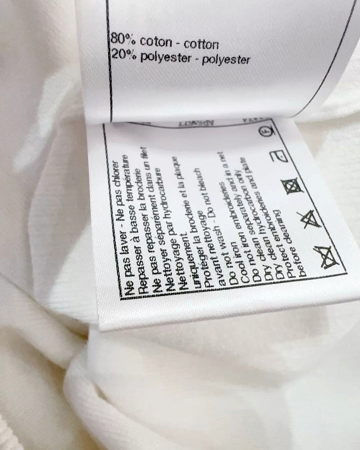 Chanel 18S Crystal Cutout Short-Sleeve Sweater White FR 34