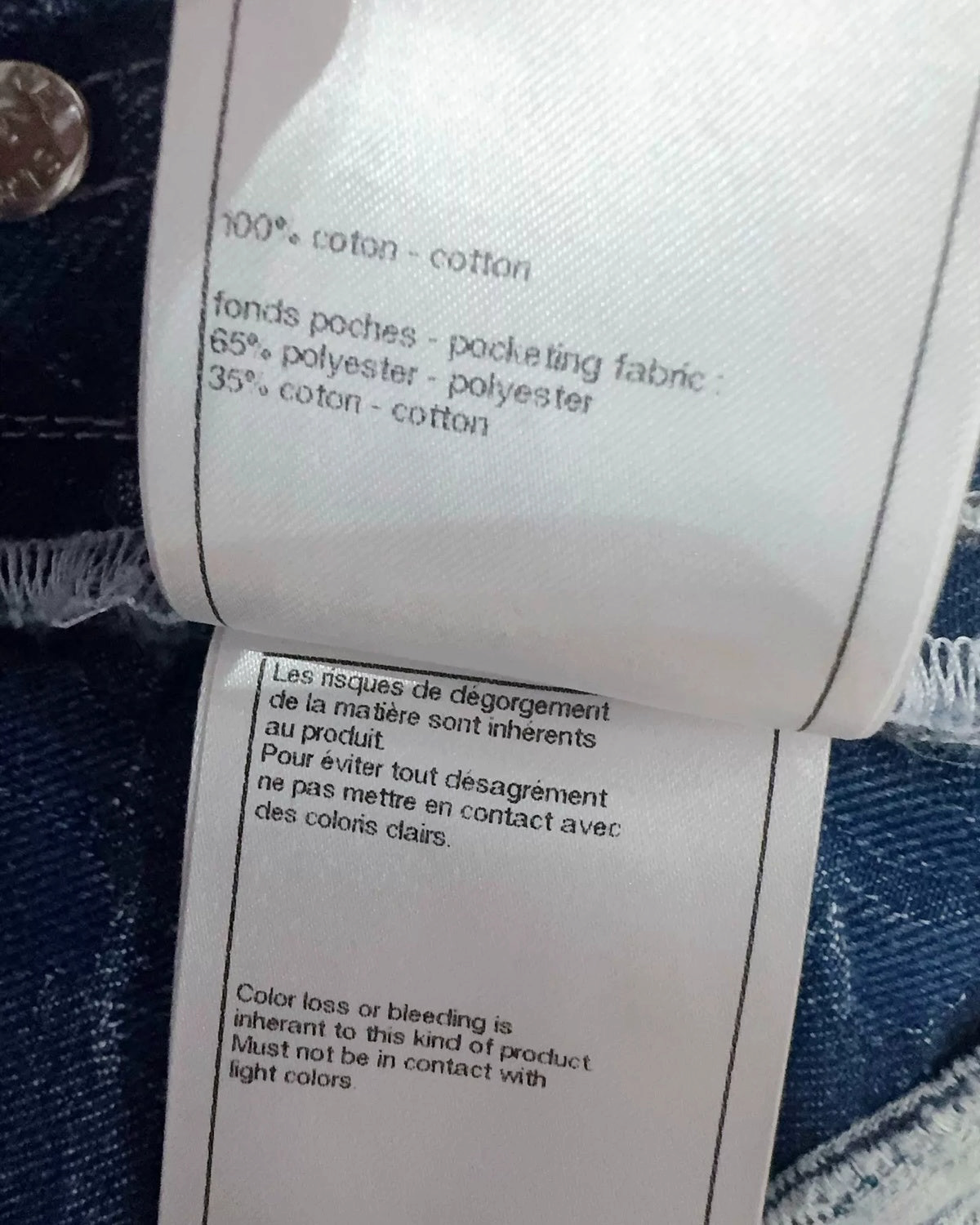 Chanel 23P Camellia Straight Denim Jeans Blue, White FR 34