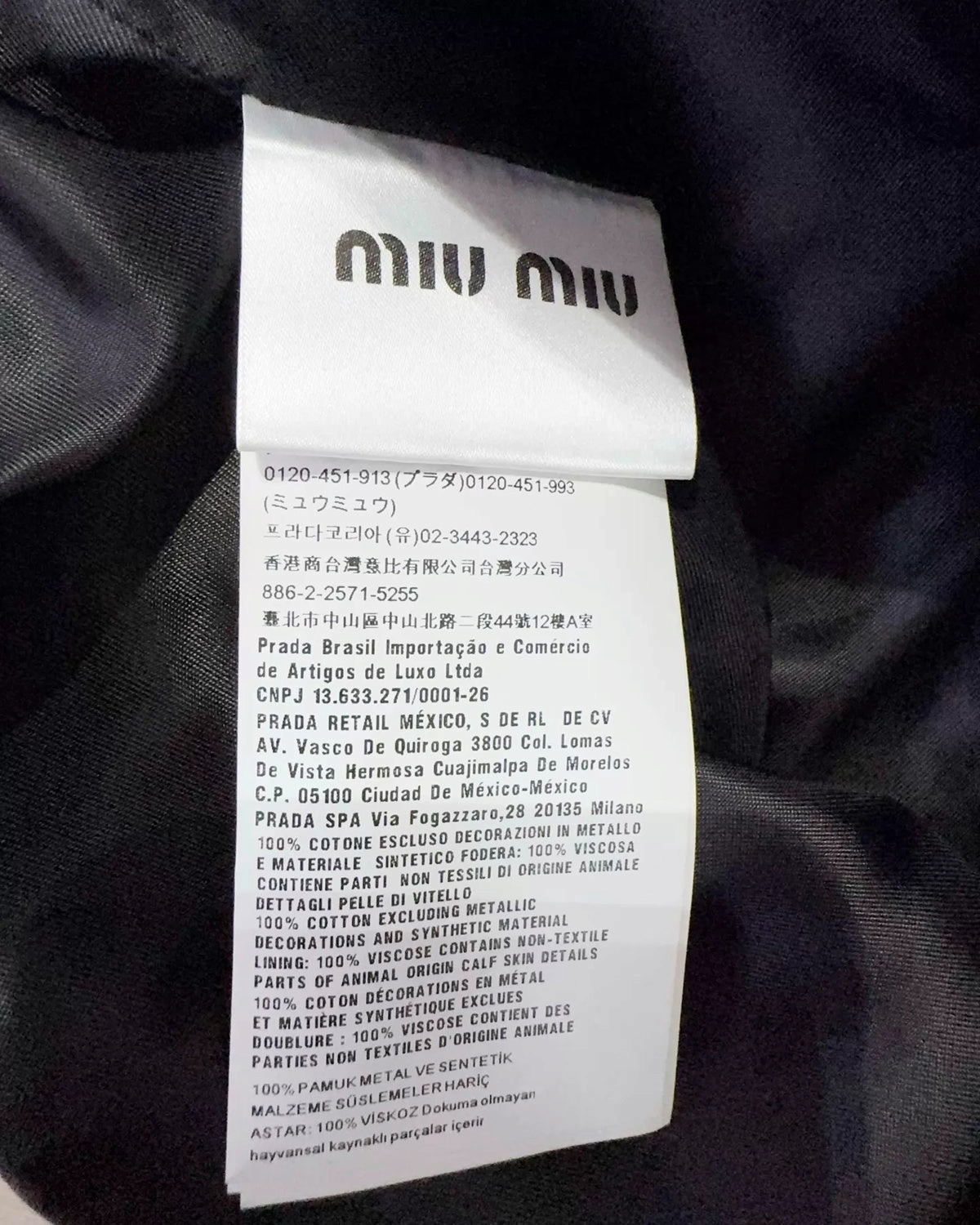 Miu Miu Crystal-Embellished Denim Jacket Blue, Multicolor FR 36