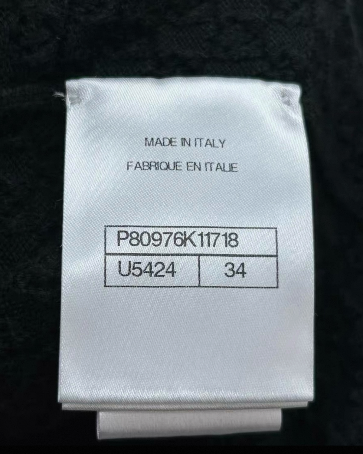 Chanel 26C Contrast-Trim Cardigan Black, White, Brown FR 34