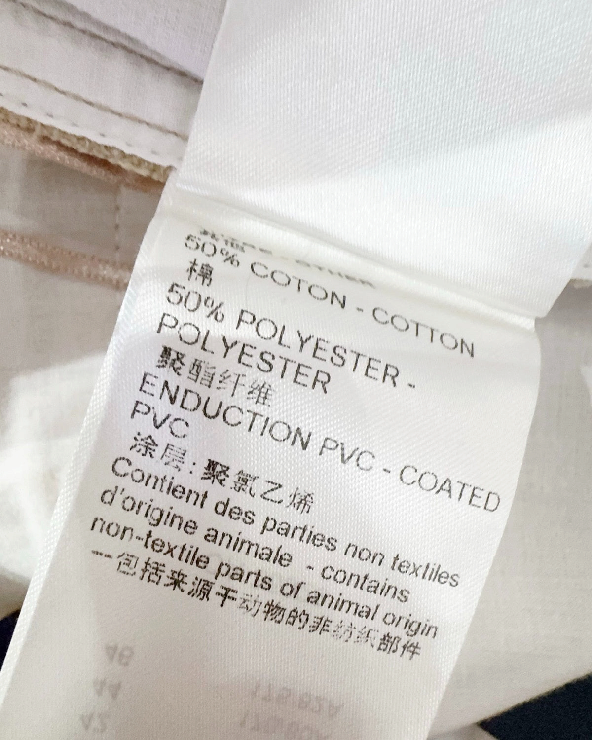 Louis Vuitton High-Waisted Trousers Beige/Ecru FR 34