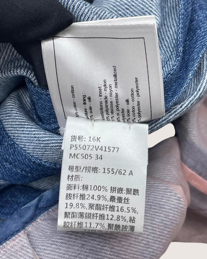 Chanel 17K Mid-Length Denim Skirt