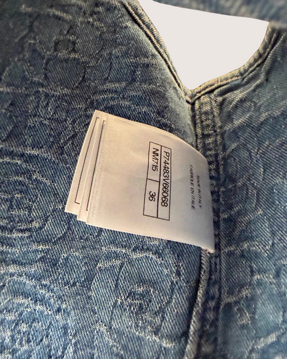 Chanel 23P Denim Camellia Tank Top
