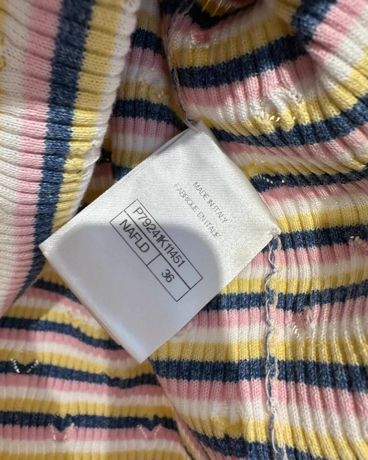 Chanel 25P Striped Tank Top