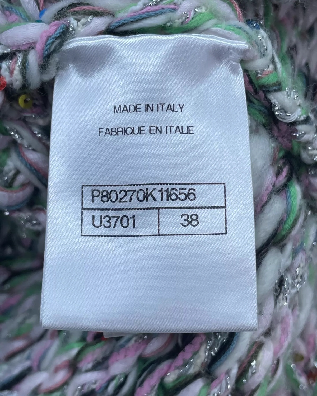 Chanel 25B Sequin Tweed Jacket