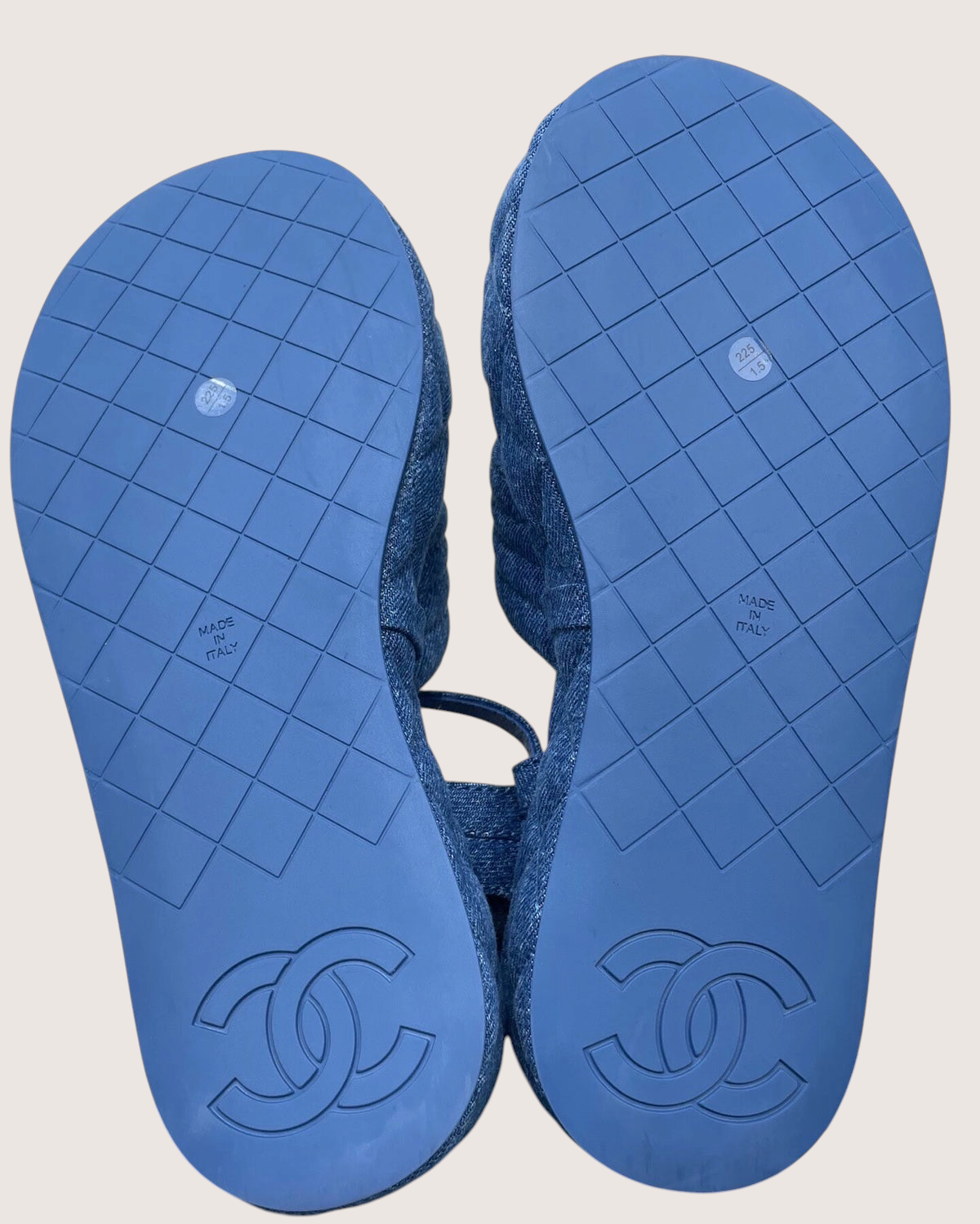 Chanel 25C Denim Sandals