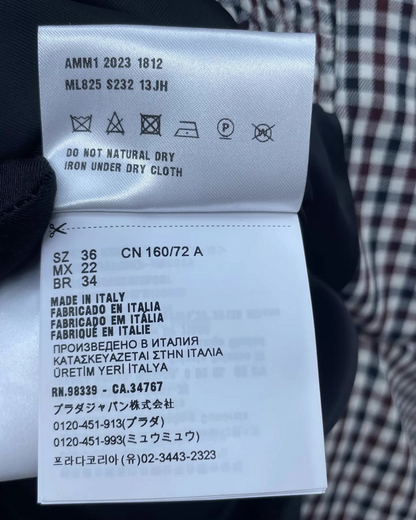 Miu Miu SS23 Gingham Blouson Jacket