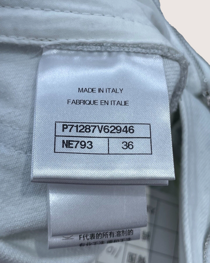 Chanel 21B Wide-Leg Denim Jeans