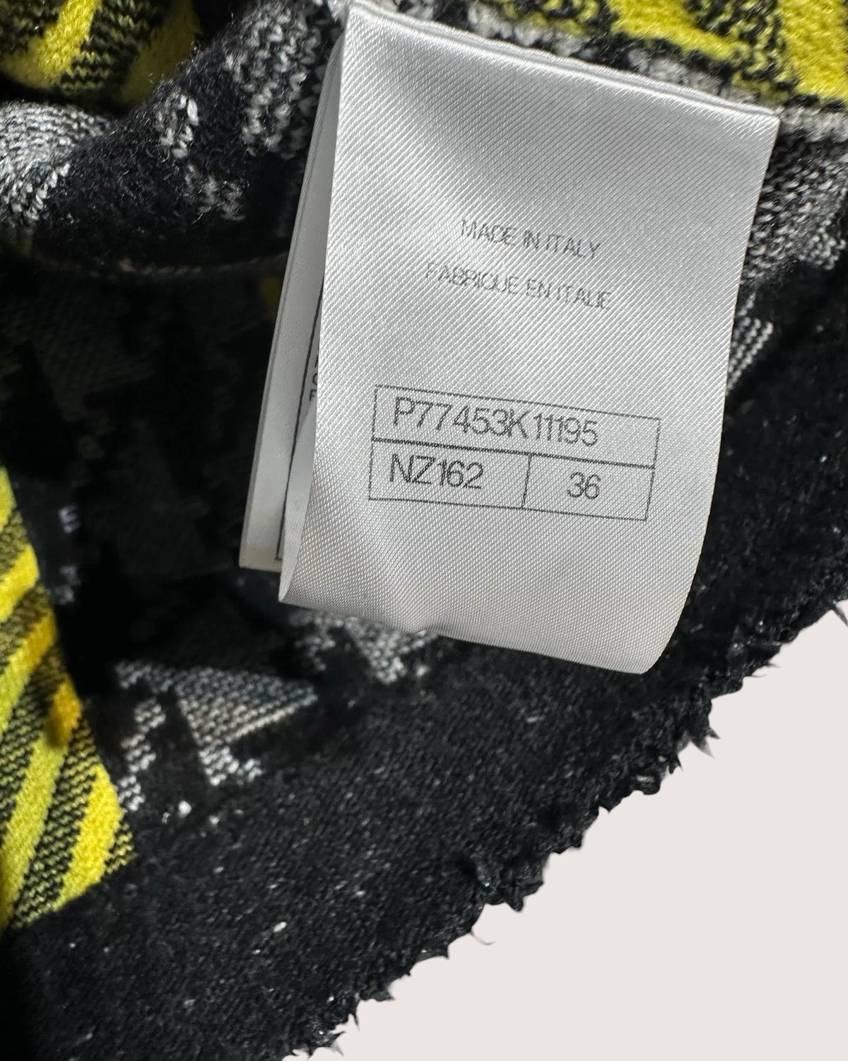 Chanel 24A Houndstooth Cardigan Jacket