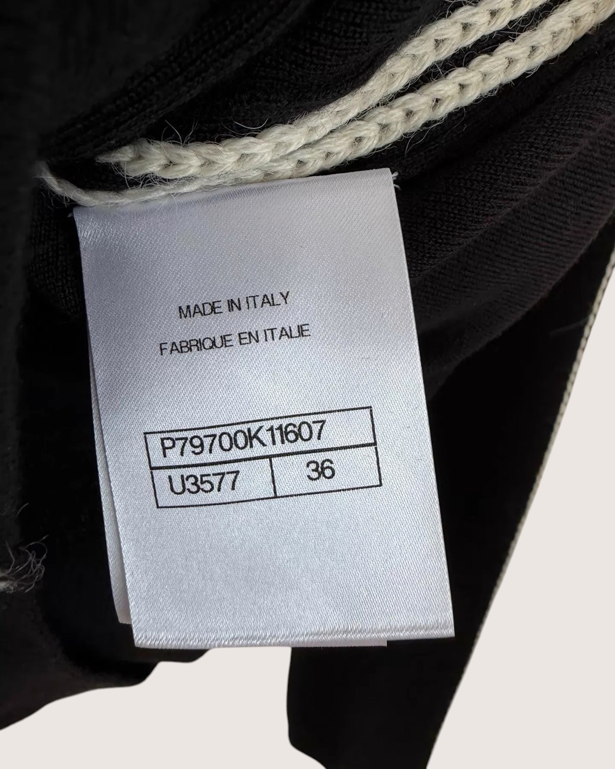 Chanel 25N CC Logo Sweater Top