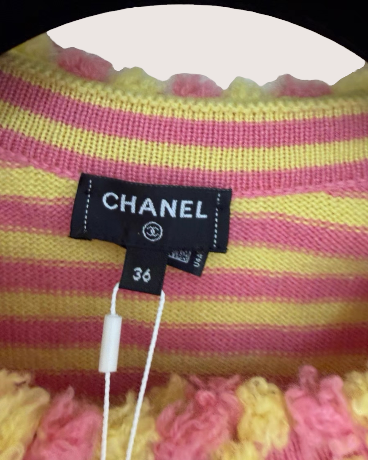 Chanel 25S Striped Cardigan