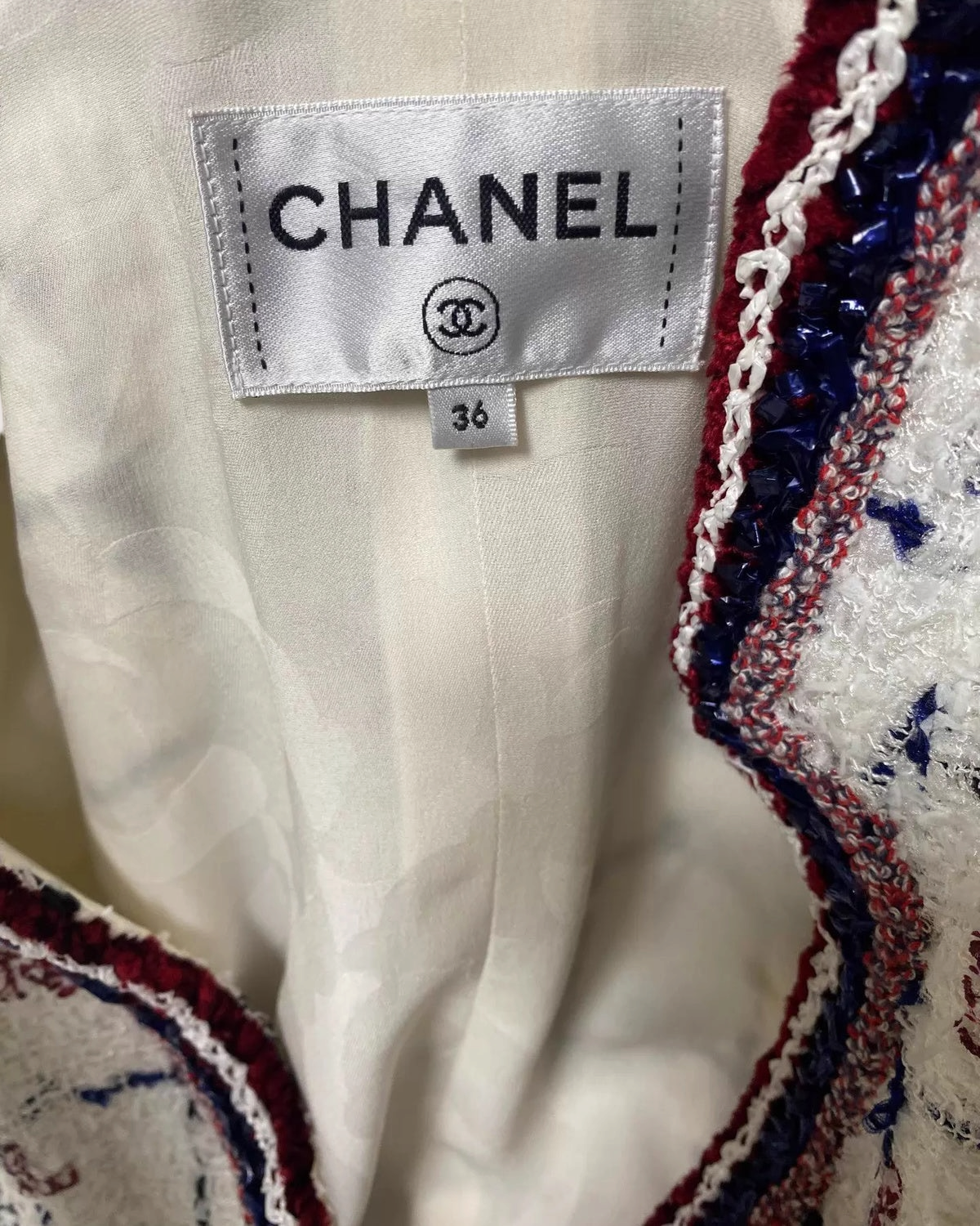 Chanel 20S Tweed Mid-Length Dress