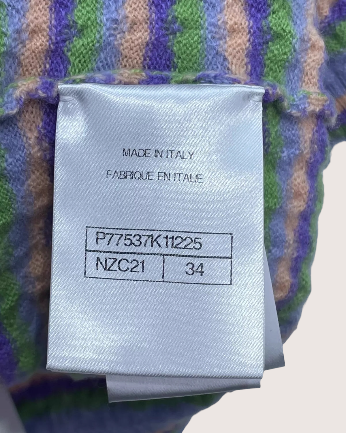 Chanel 24A Striped Camisole Top