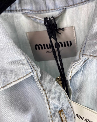 Miu Miu SS24 Denim Blouson Jacket