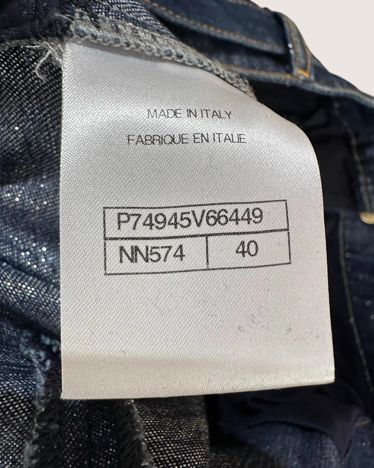 Chanel 23S Belted Wide-Leg Jeans