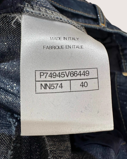 Chanel 23S Belted Wide-Leg Jeans
