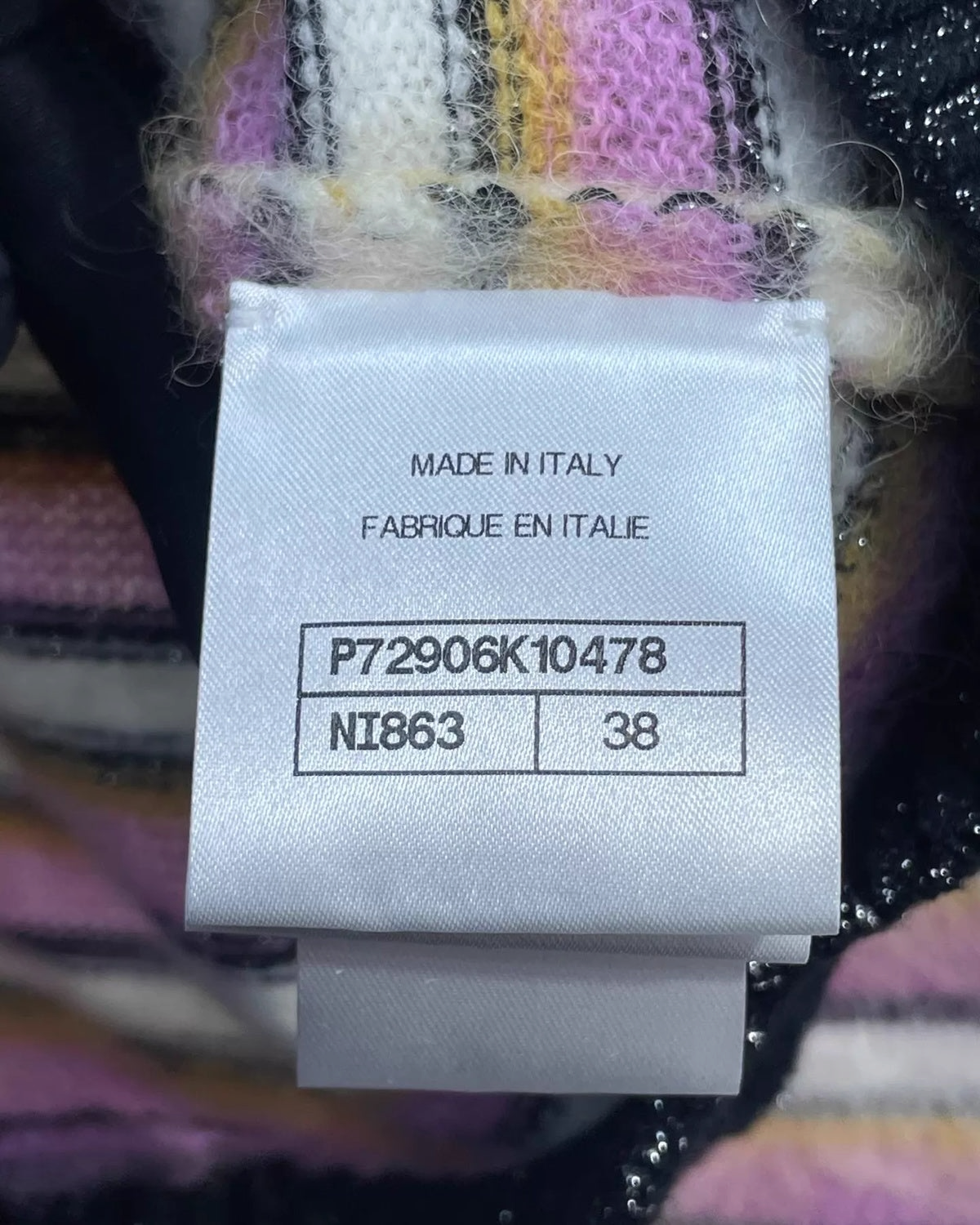 Chanel 22A Striped Sweater
