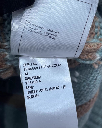 Chanel 24K Striped Cardigan