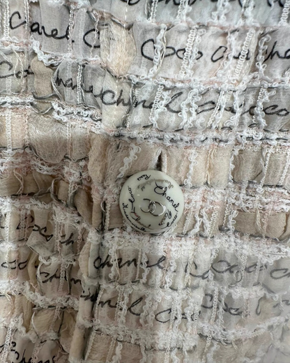 Chanel 22C Silk Tweed Vest