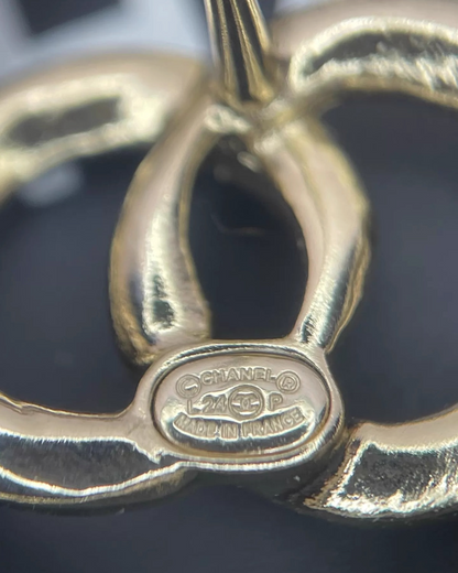 Chanel 21P Crystal CC Earrings