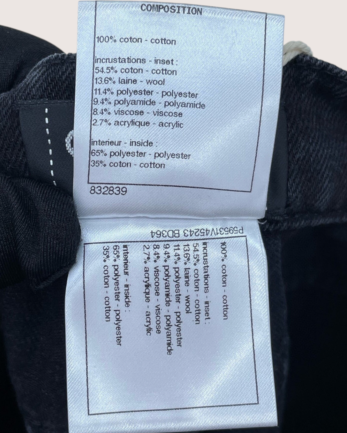 Chanel 18B Slim Denim Jeans