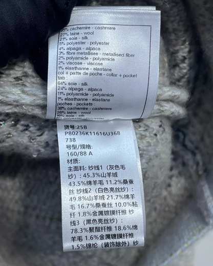 Chanel 25B Sequin Cashmere Cardigan
