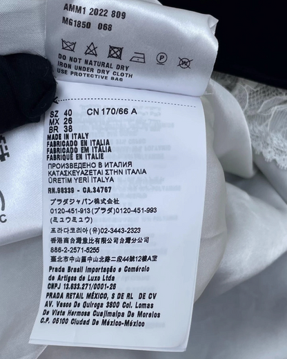 Miu Miu FW22 Lace Mini Skirt