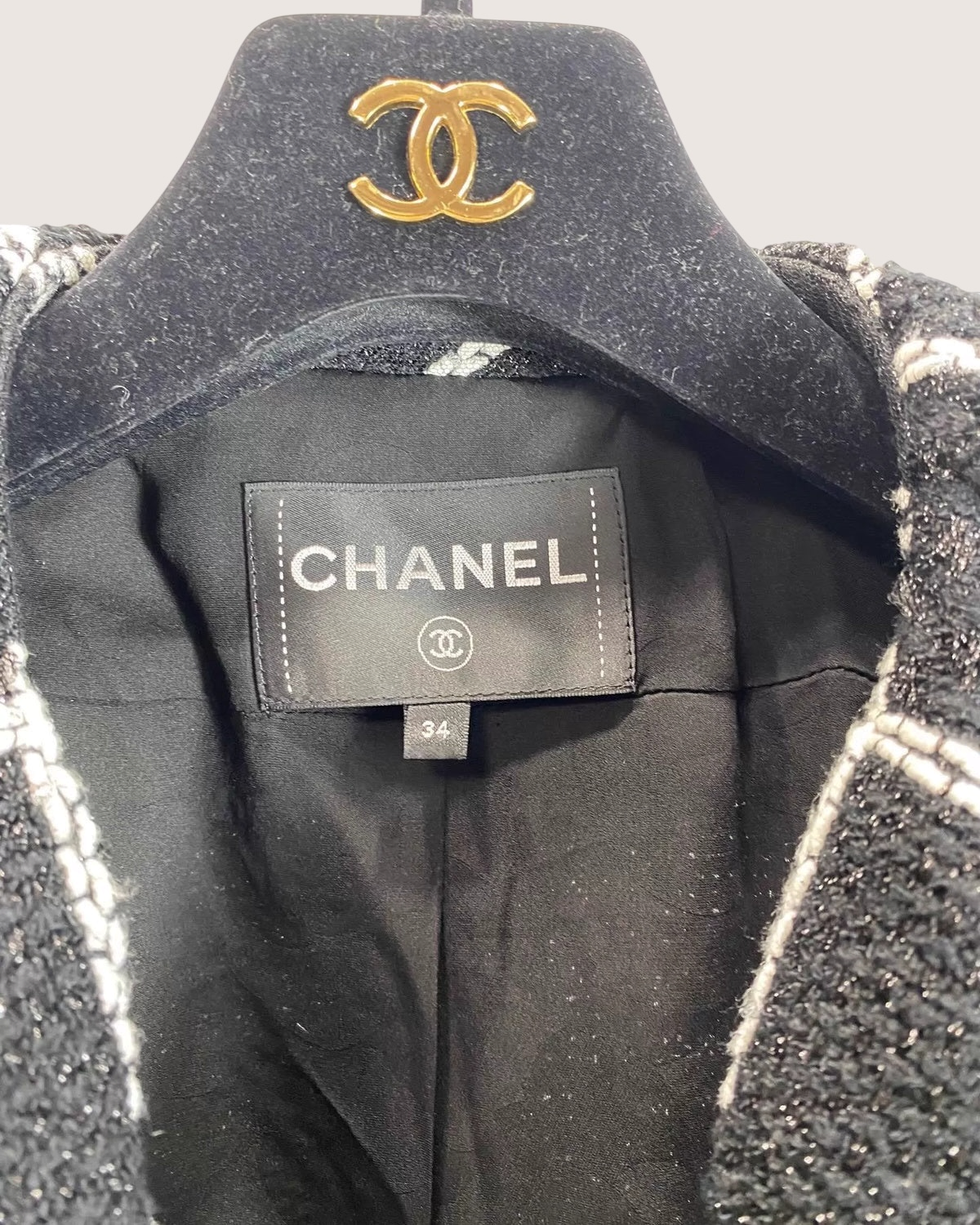 Chanel 20S Plaid Tweed Jacket