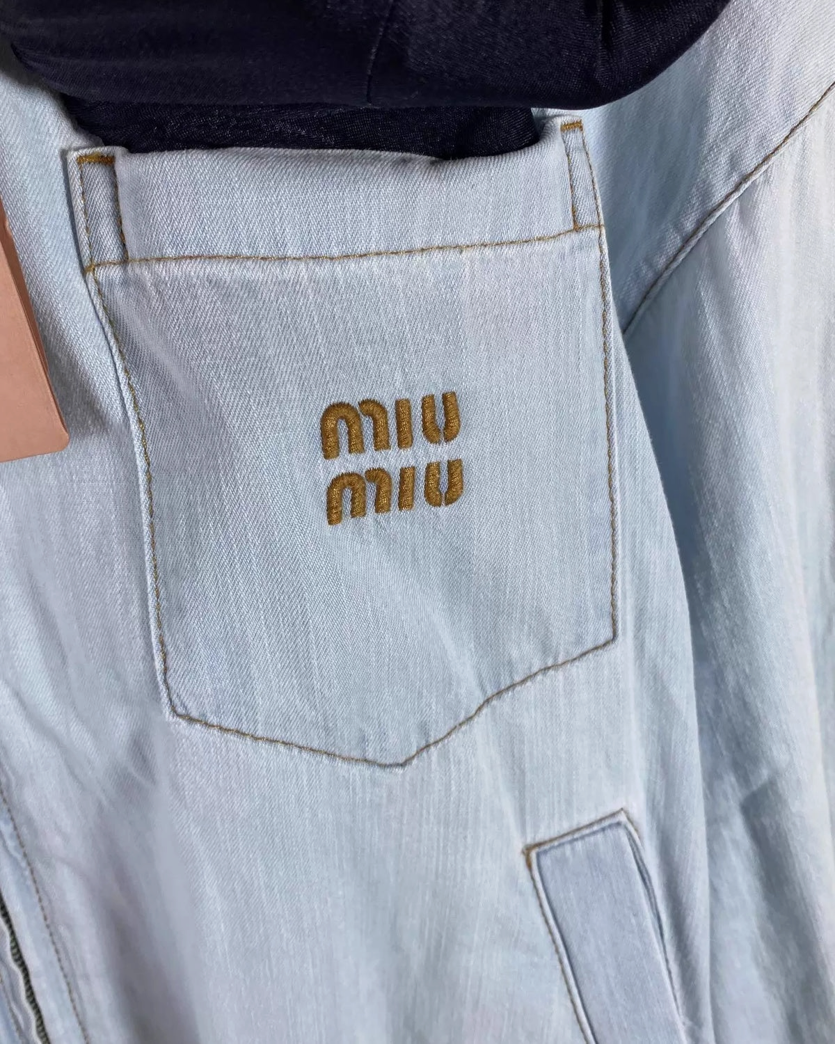 Miu Miu SS24 Denim Blouson Jacket