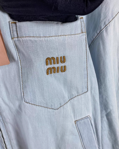 Miu Miu SS24 Denim Blouson Jacket