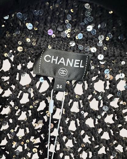 Chanel 23C Sequin Cardigan