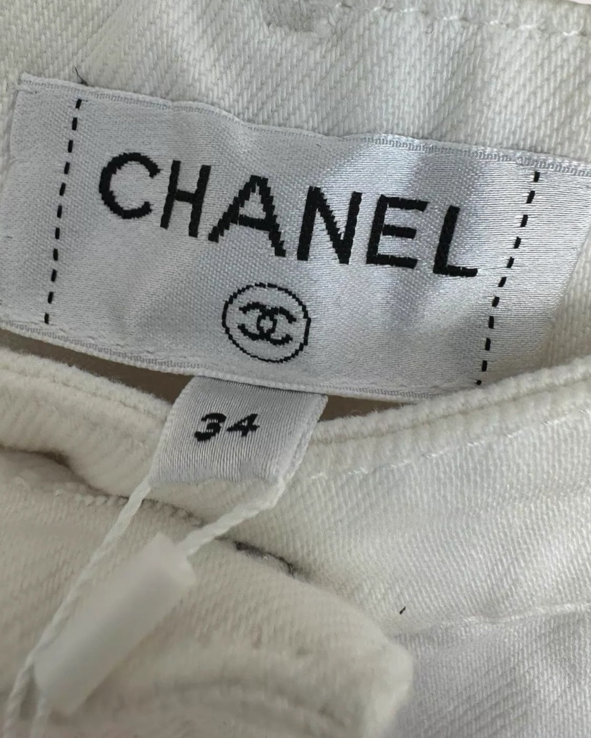 Chanel 25S Fringe Wide-Leg Jeans