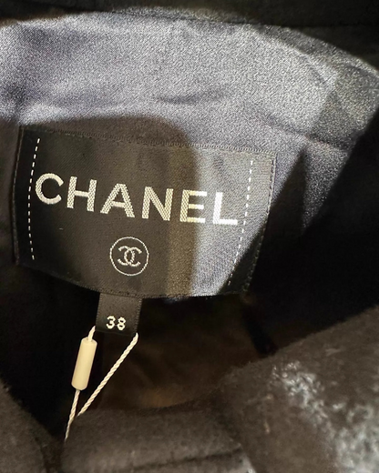 Chanel 22A Tweed-Pockets Coat