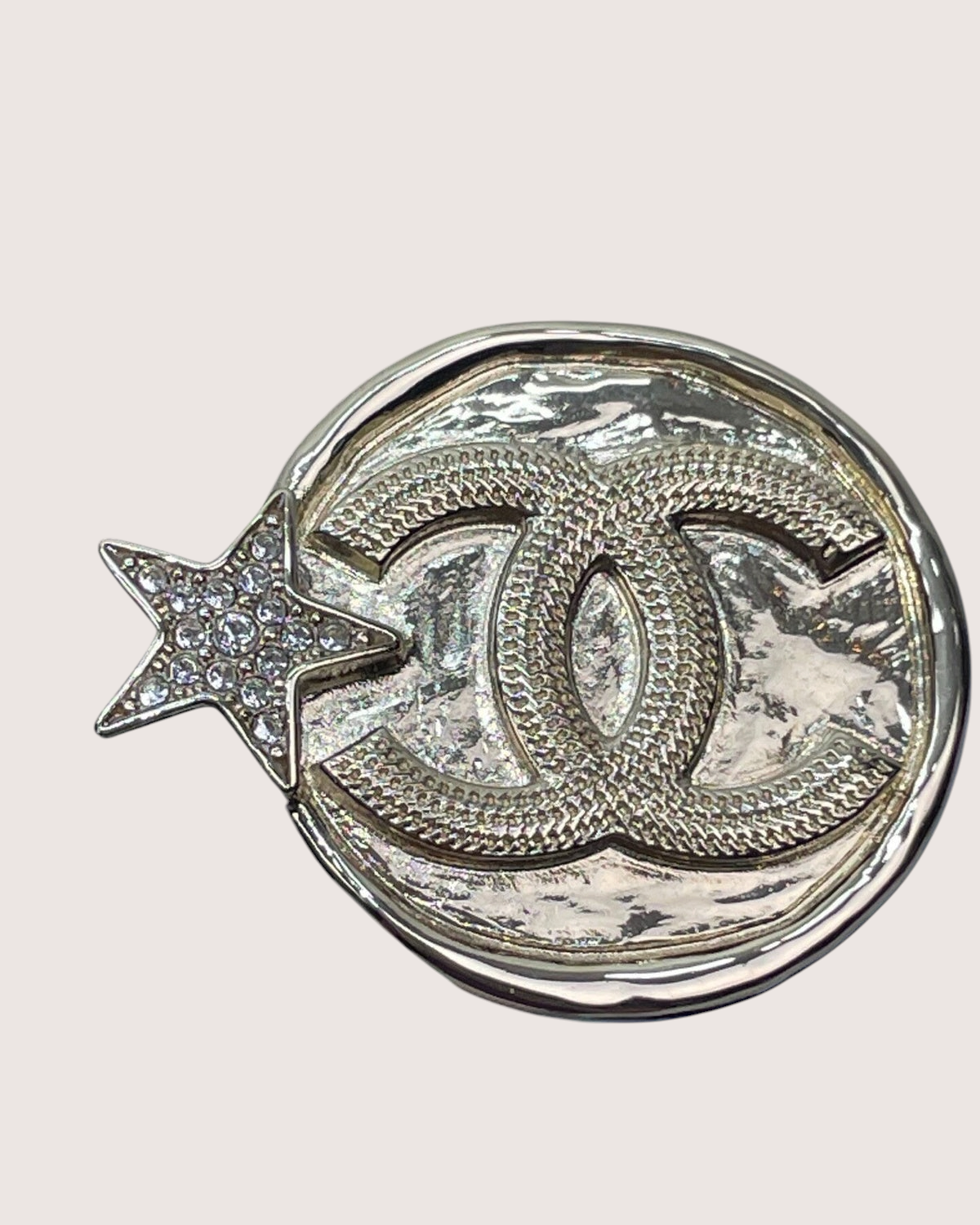 Chanel 23B Star Crystal CC Earrings